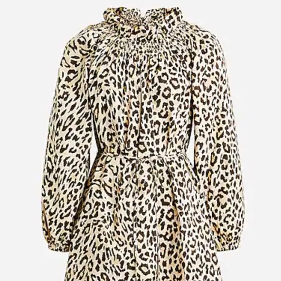 J. Crew Dresses & Skirts - JCrew Leopard Dress Size Small NWT